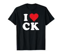 I Heart CK Initials I Love C.K. First And Last Name C K T-Shirt