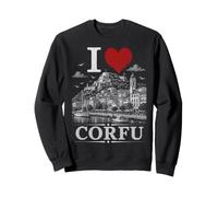 I Heart Corfu I Love Corfu Souvenir Sweatshirt