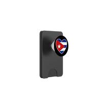 I Heart Cuba - Drapeau cubain Amusant en Forme de cœur PopSockets PopWallet pour MagSafe