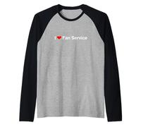 I Heart Fan Service Manche Raglan
