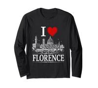 I Heart Florence I Love Florence Souvenir Manche Longue