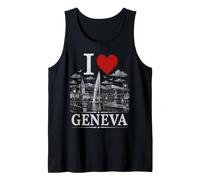 I Heart Geneva I Love Geneva Souvenir Débardeur