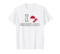 I Heart Groenland Flag is Not for Sale Support Danish Design T-Shirt Graphique avec Valeur