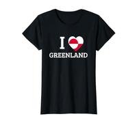 I Heart Groenland Flag is Not for Sale Support Danish Design T-Shirt Graphique avec Valeur