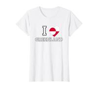 I Heart Groenland Flag is Not for Sale Support Danish Design T-Shirt Graphique avec Valeur