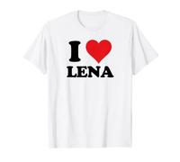 I Heart Lena First Name I Love Personalized Stuff T-Shirt