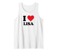 I Heart Lisa First Name I Love Personalized Stuff Débardeur