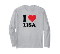 I Heart Lisa First Name I Love Personalized Stuff Manche Longue