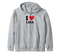 I Heart Lisa First Name I Love Personalized Stuff Sweat à Capuche