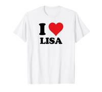 I Heart Lisa First Name I Love Personalized Stuff T-Shirt