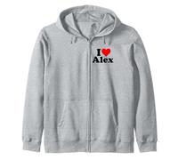 I Heart Love Alex Alexandra Alexander Alexander Alexis Sweat à Capuche