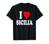 I Heart (Love) Sicile Voyage Tourisme Vacances Maison Sicile T-Shirt