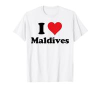 I Heart Maldives Love Country Souvenir Themed Stuff T-Shirt