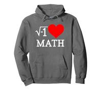 I Heart Math Sweat à Capuche, Unisexe pour Adultes, Asphalte, M