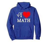 I Heart Math Sweat à Capuche, Unisexe pour Adultes, Bleu Royal, M