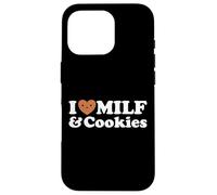 I Heart Milf & Cookies - Funny Milk Love Hot Sweet Moms Blague Coque pour iPhone 16 Pro