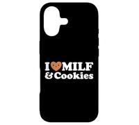 I Heart Milf & Cookies - Funny Milk Love Hot Sweet Moms Blague Coque pour iPhone 17