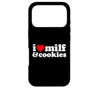 I Heart Milf & Cookies - Funny Milk Love Hot Sweet Moms Blague Coque pour iPhone 17 Pro
