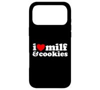 I Heart Milf & Cookies - Funny Milk Love Hot Sweet Moms Blague Coque pour iPhone 17 Pro Max