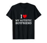 I Heart My Autistic Boyfriend I Love My Autistic Boyfriend T-Shirt