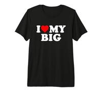 I Heart My Big Love Matching Little Big Sorority Funny T-Shirt Haut de Gamme