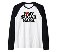 I Heart My SUCAR Mama I Love My SUCAR Momma Mommy Manche Raglan