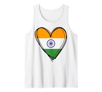 I Heart New Delhi and India Flag Heart Graphic Indian Pride Débardeur