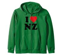 I Heart NZ Initials I Love N.Z. First and Last Name N Z Sweat à Capuche