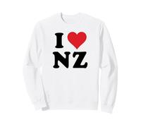 I Heart NZ Initials I Love N.Z. First and Last Name N Z Sweatshirt