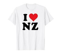 I Heart NZ Initials I Love N.Z. First And Last Name N Z T-Shirt