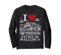 I Heart Palma de Mallorca I Love Palma Souvenir Manche Longue