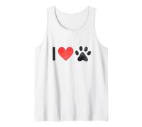 I Heart Paw Print Funny Valentines Day Dog Lover Cat Lover Débardeur