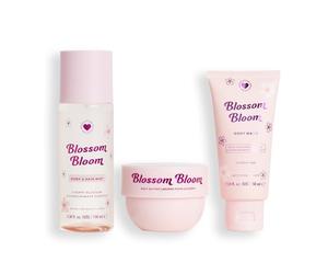 I Heart Revolution, Blossom Bloom Bath & Body Gift Set, All-In-One Mini Hair & Body Set For Summer, Floral Scent, Vegan & Cruelty-Free