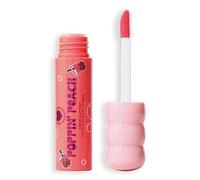 I Heart Revolution, Fard à Joues Bubble Tea Lacté + Teinture à Lèvres, Teinture Hydratante Infusée avec du Thé Vert Matcha Tout-en-Un pour le Visage, Poppin' Peach