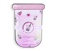 I Heart Revolution, Masque Bubble Tea au Lait Fraise, Apaise et Hydrate avec Extrait de Matcha et de Thé Vert, Rose Fraise