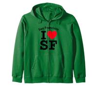 I Heart San Francisco, Cool I Love SF California Graphic Sweat à Capuche