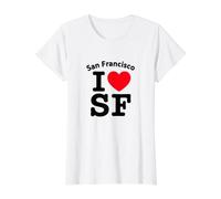 I Heart San Francisco, Cool I Love SF California Graphic T-Shirt Graphique avec Valeur