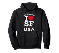 I Heart San Francisco I Love SF USA Californ Graphic Design Sweat à Capuche