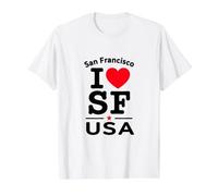 I Heart San Francisco, San Francisco USA Californ Graphic T-Shirt Graphique avec Valeur