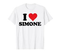 I Heart Simone First Name I Love Personalized Stuff T-Shirt