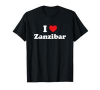 I Heart Souvenir Tanzanie Voyage I Love Zanzibar T-Shirt
