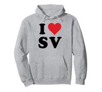 I Heart SV Initials I Love S.V. First and Last Name S V Sweat à Capuche