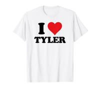 I Heart Tyler First Name I Love Personalized Stuff T-Shirt