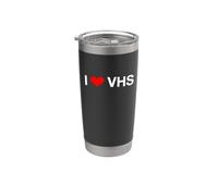 I Heart VHS Gobelet isotherme en acier inoxydable double paroi