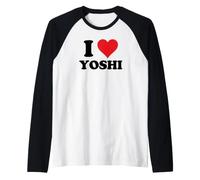 I Heart Yoshi Prénom I Love Custom Stuff Manche Raglan