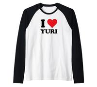 I Heart Yuri Prénom I Love Custom Stuff Manche Raglan
