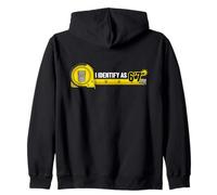 I Identify As 6'7" Measuring Tape Funny Six Seven 6 7 Meme Sweat à Capuche