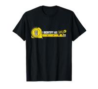 I Identify As 6'7" Measuring Tape Funny Six Seven 6 7 Meme T-Shirt