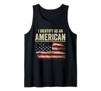 I Identify As an American Flag 4th Juillet Independence Day Débardeur