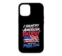 I Identify As an American Patriot and This is My Pride Flag Coque pour iPhone 12/12 Pro
